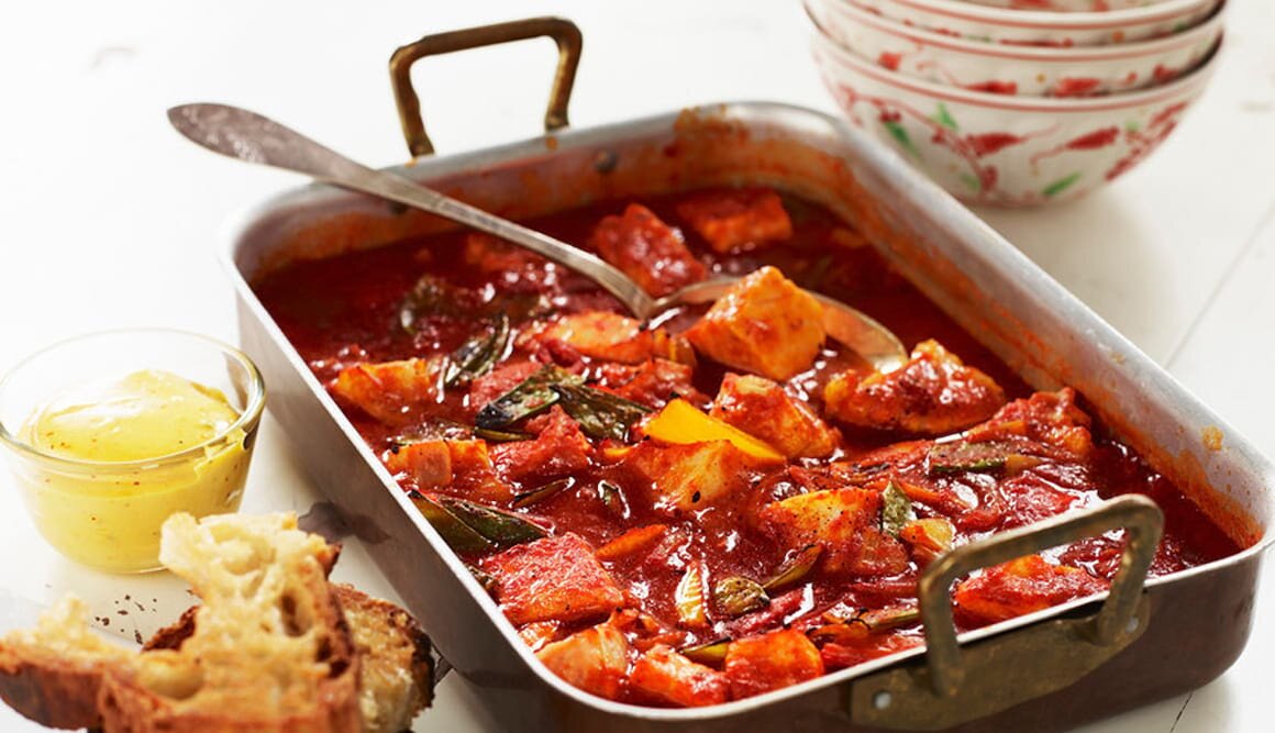 Bouillabaisse i ovnen