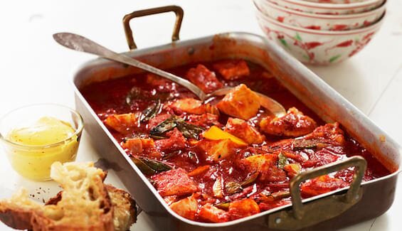 Bouillabaisse i ovnen