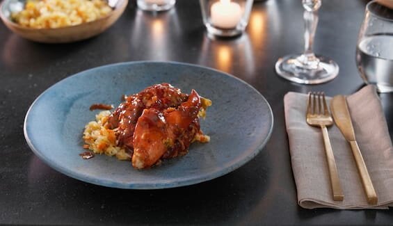 Asiatisk hummer med stekt ris