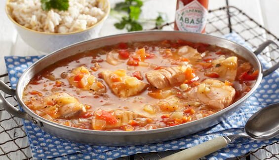 Laks med kreolsk smak