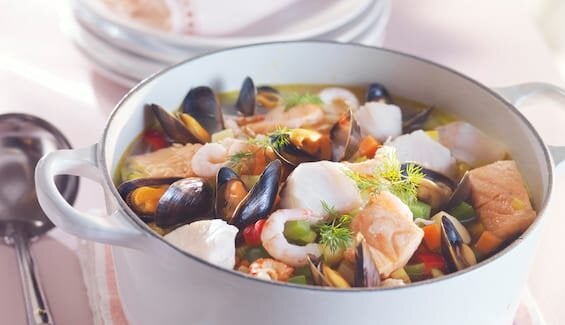 Fisk- og skalldyrsuppe