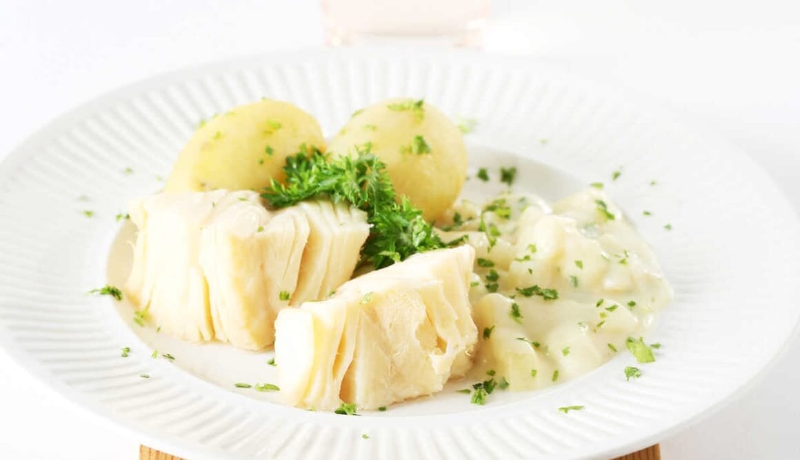 Klippfisk med selleristuing