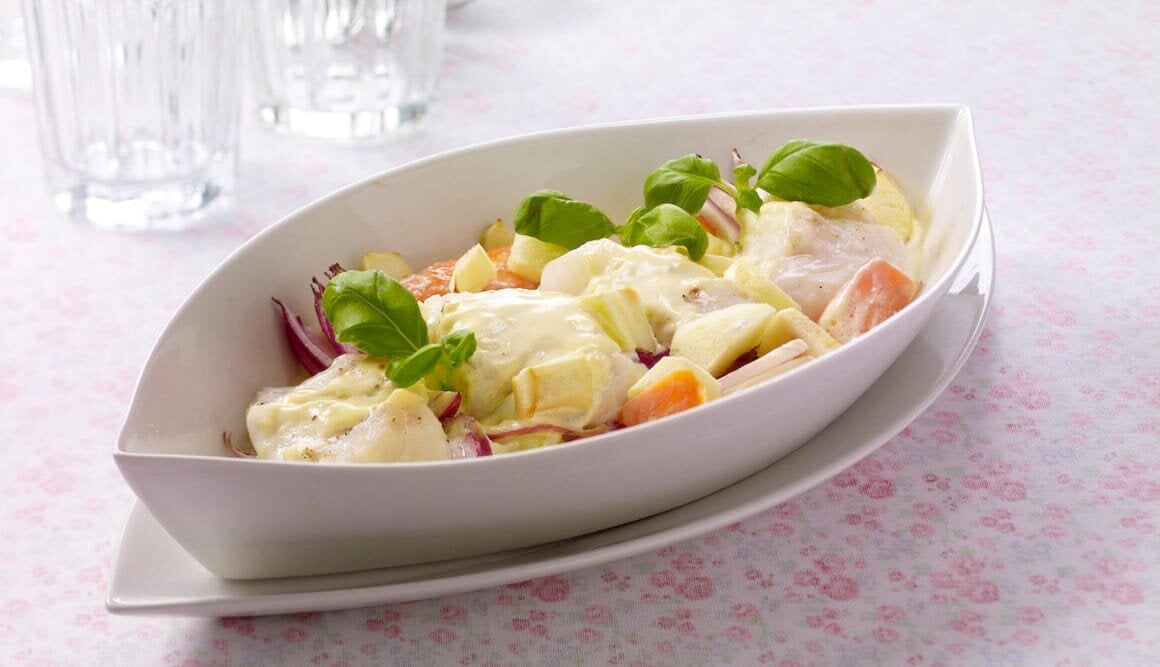 Torskegryte med eple og stangselleri