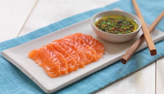 Sashimi med soyadressing