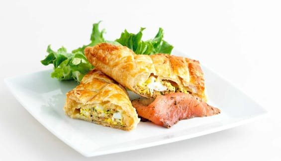 Piroger med gravlaks