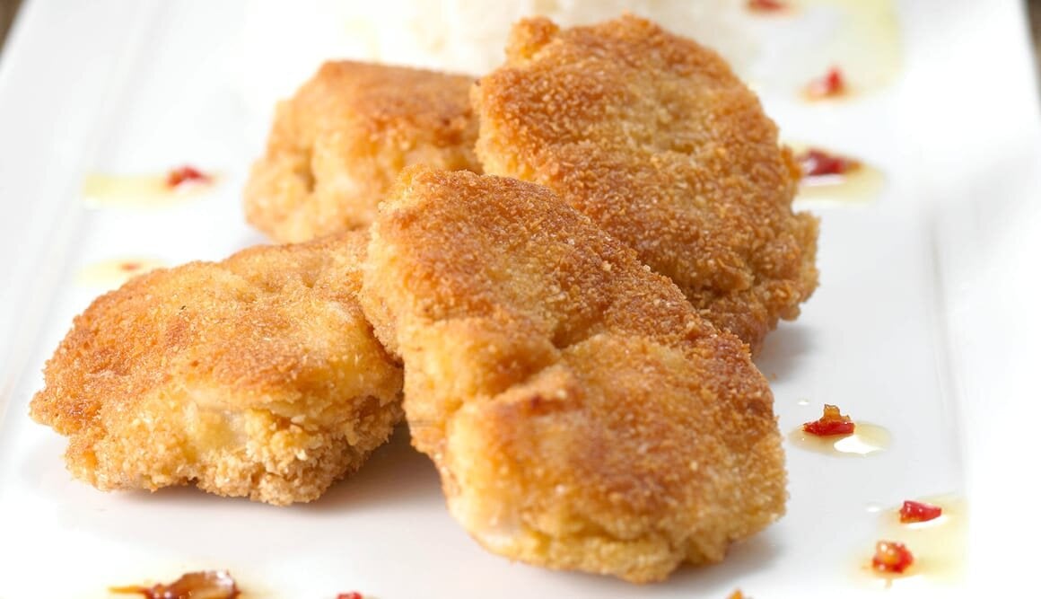 Ingefærmarinerte skreitunger