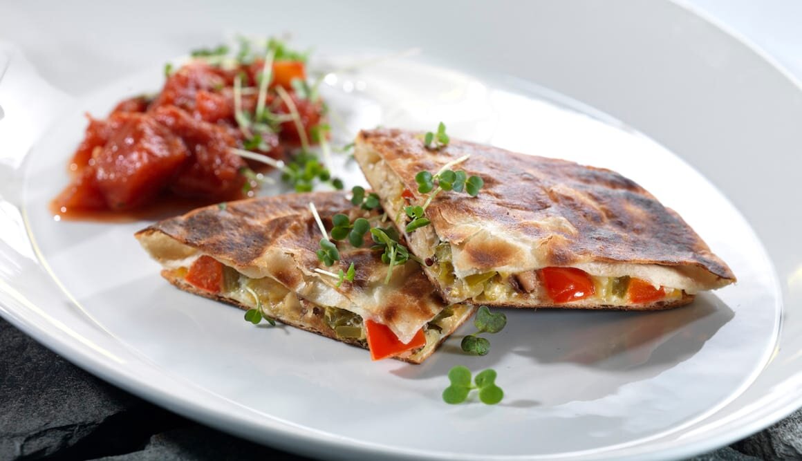 Quesadillas med sardiner