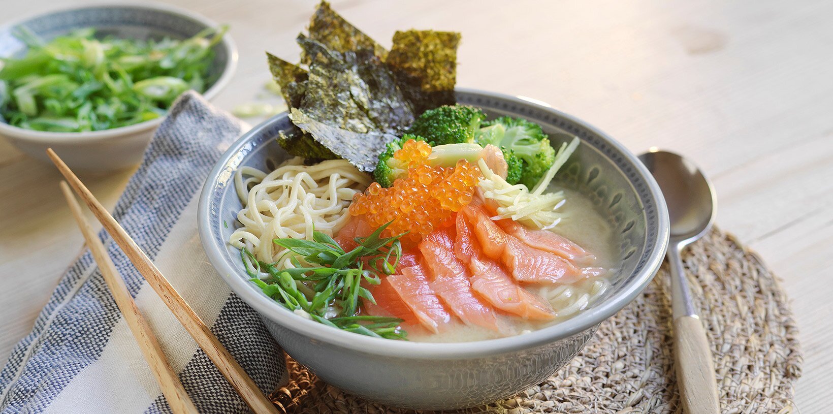 Enkel ramen med ørret
