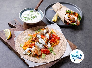 Fiskekakewraps