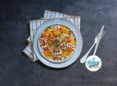 Stekt sei med lun vintersalat