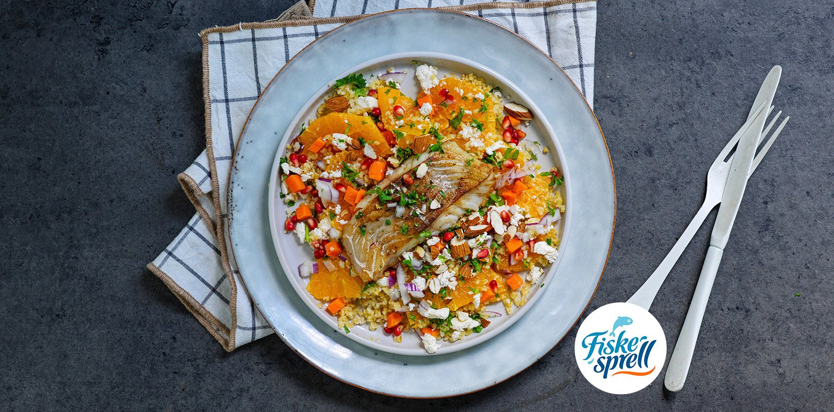 Stekt sei med lun vintersalat