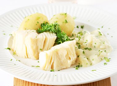 Klippfisk med selleristuing