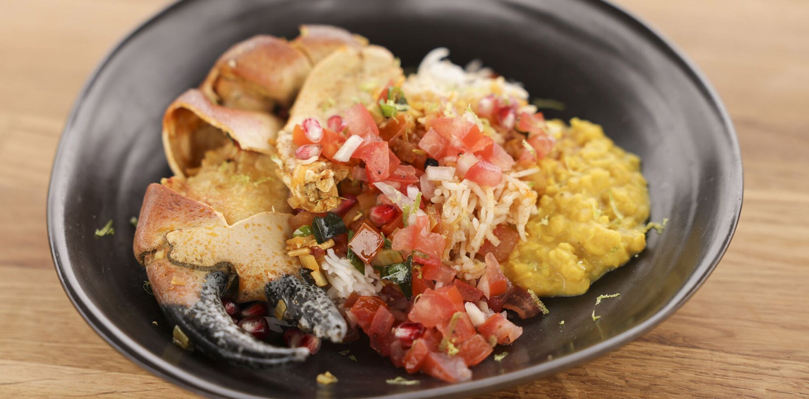 Tamilsk krabbe-curry