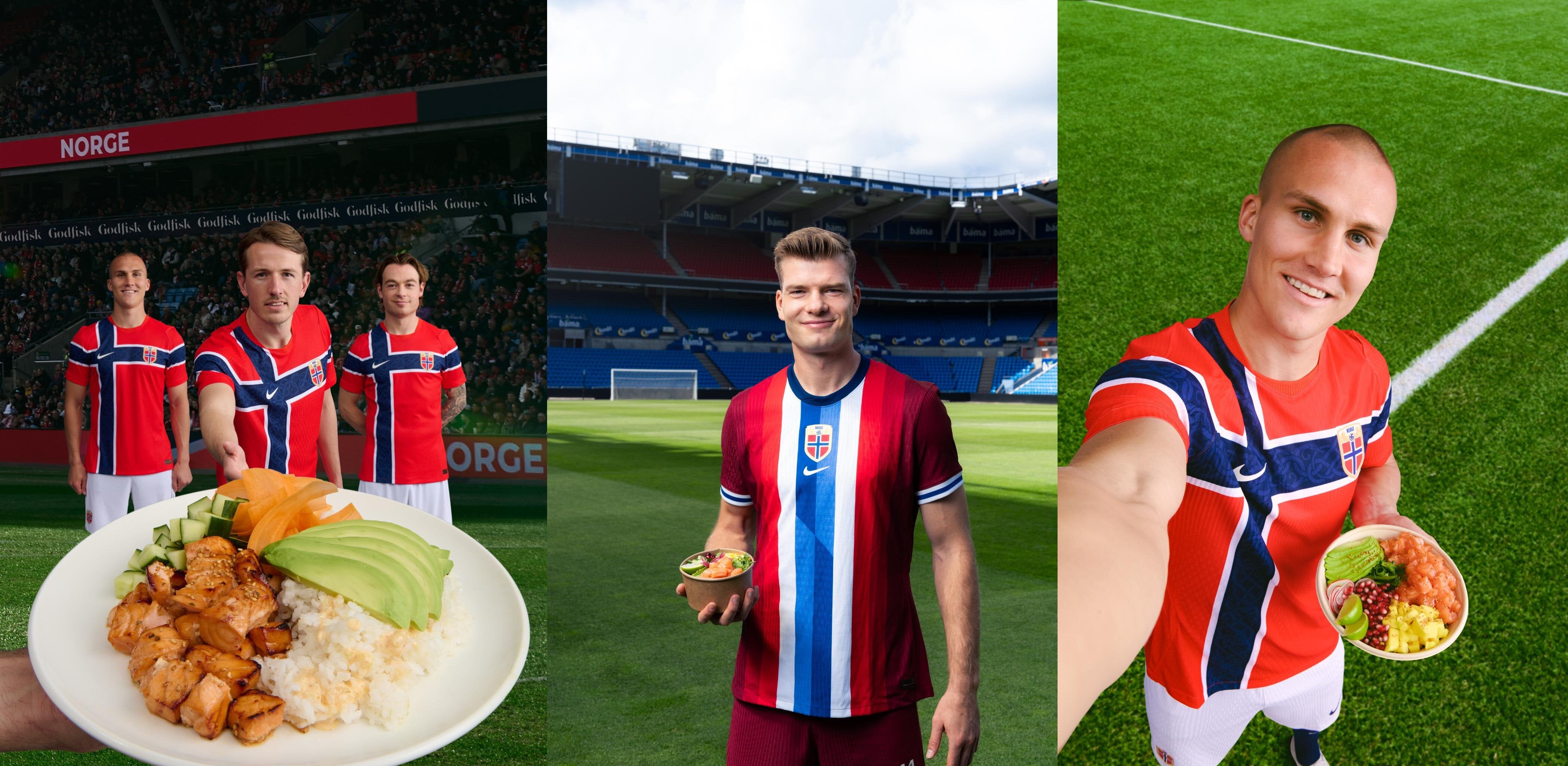 Oscar Bobb og Aleksander Sørloth på fotballbane