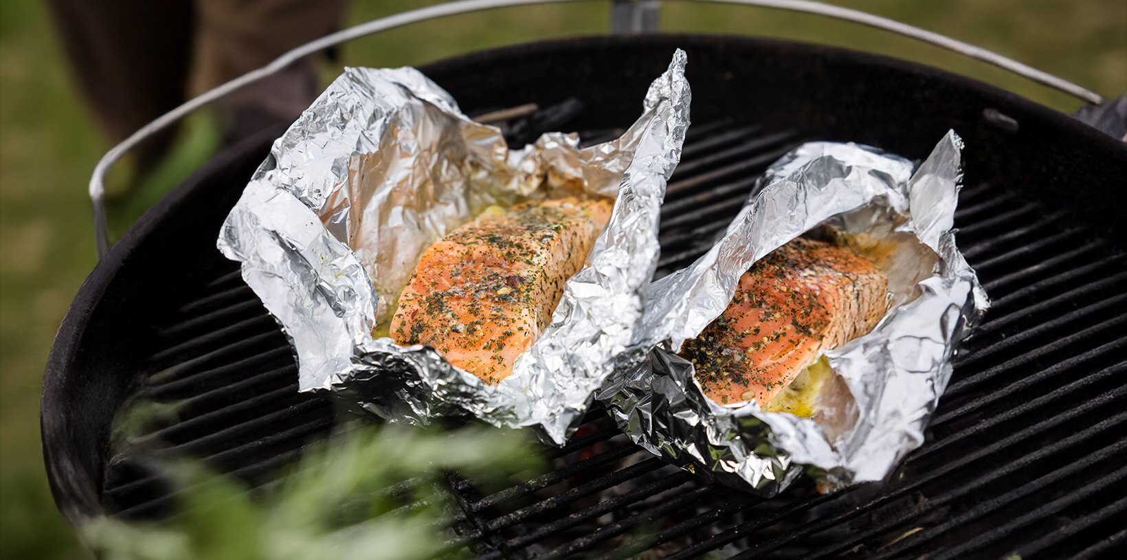 Grillet laks i folie