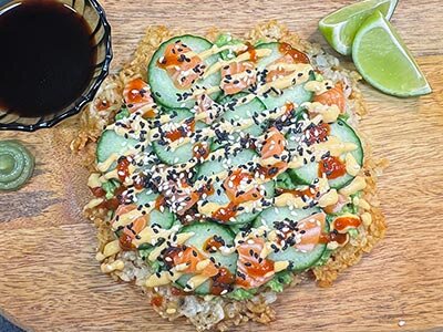 Sushivaffel med laks