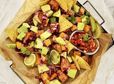 Tex-mex-laks med tortillachips