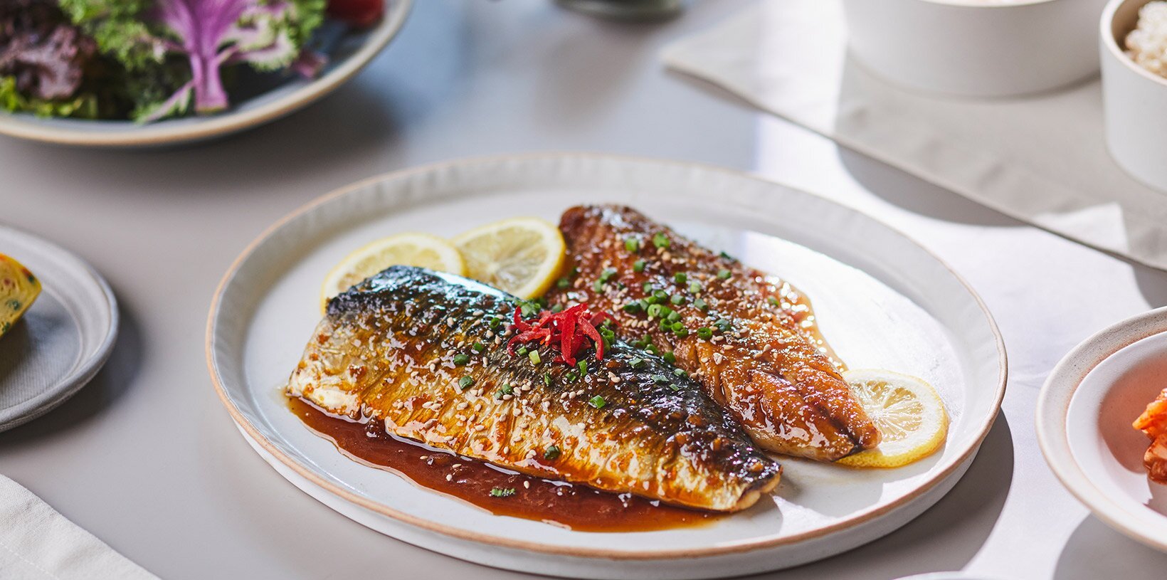 Teriyakimarinert makrell