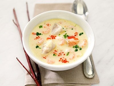 Fiskesuppe med reker