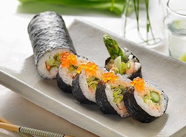 Futomaki sushi med reker