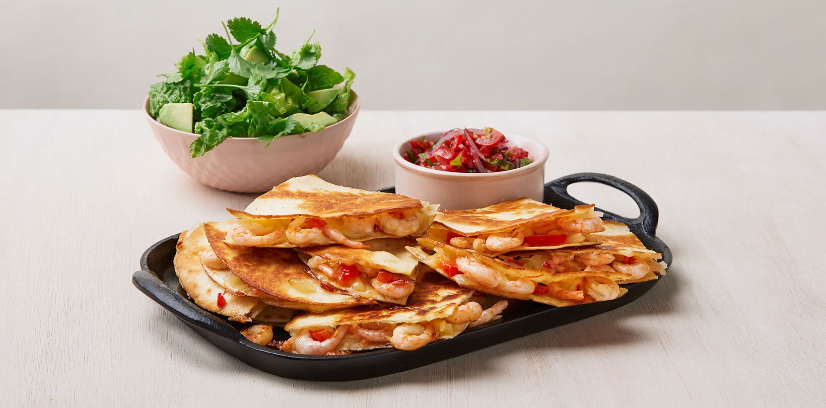 Quesedilla med reker