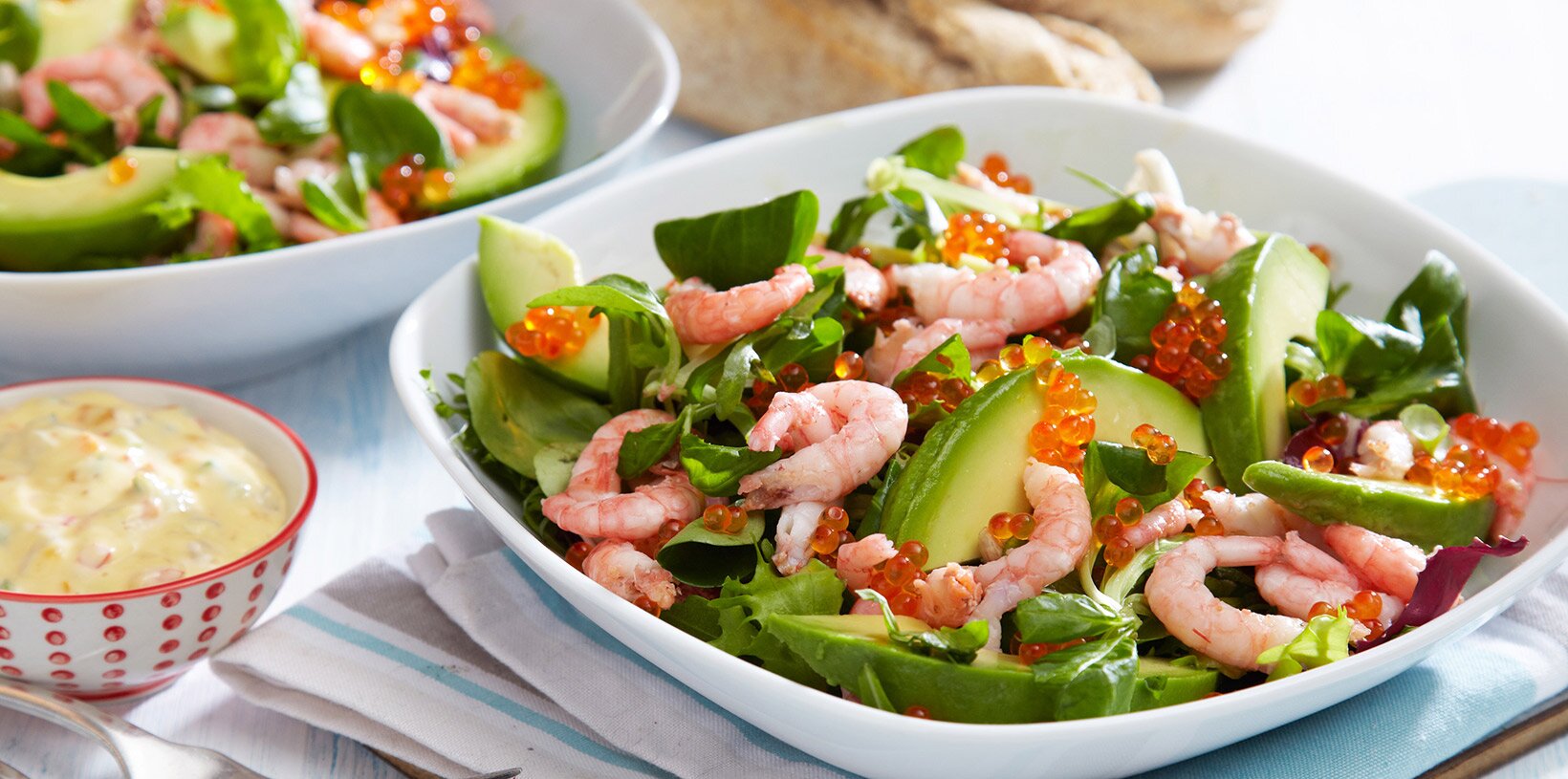 Reke- og avokadosalat