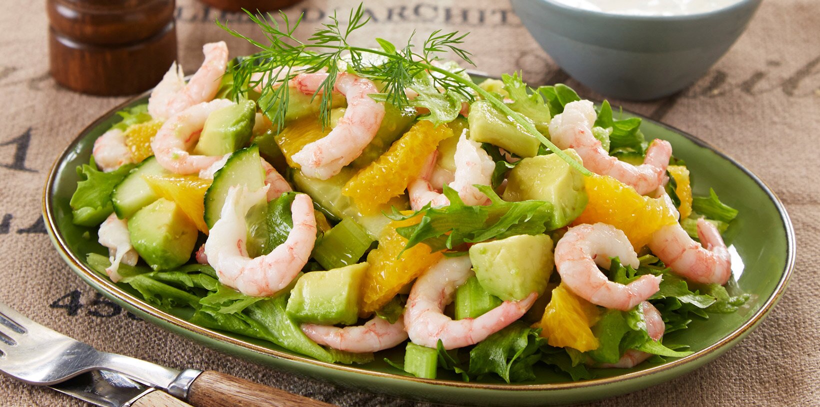 Avokado- og rekesalat