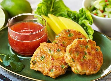 Fiskekaker med karri