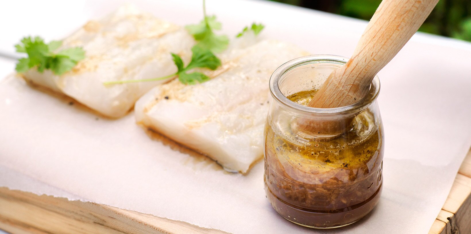 Honning og hvitløksmarinade