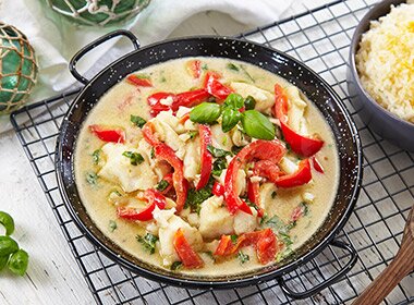 Torsk i grønn curry