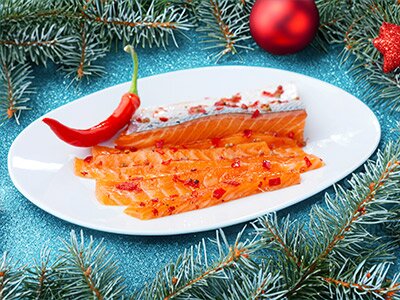 Gravet laks med chili