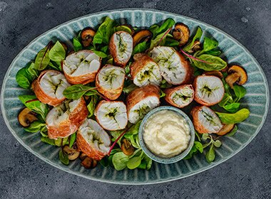 Skrei i skinke med jordskokkpuré