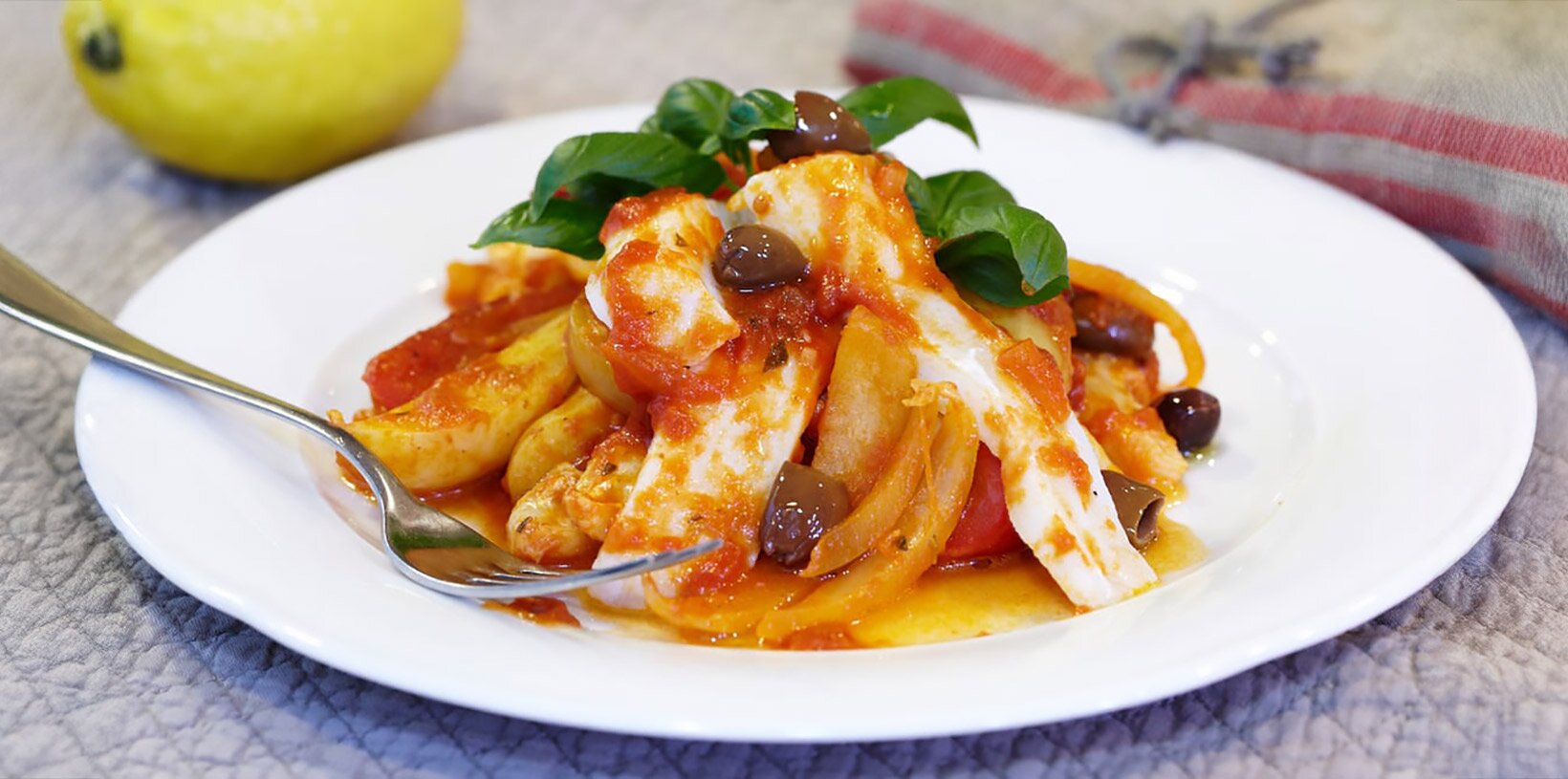 Skreigryte med tomat