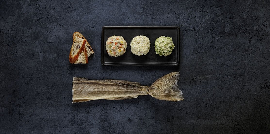 Bacalà mantecato på tre måter