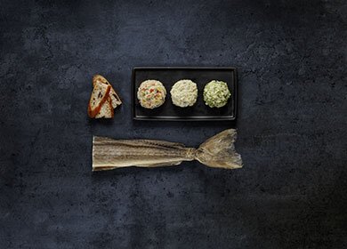 Bacalà mantecato på tre måter