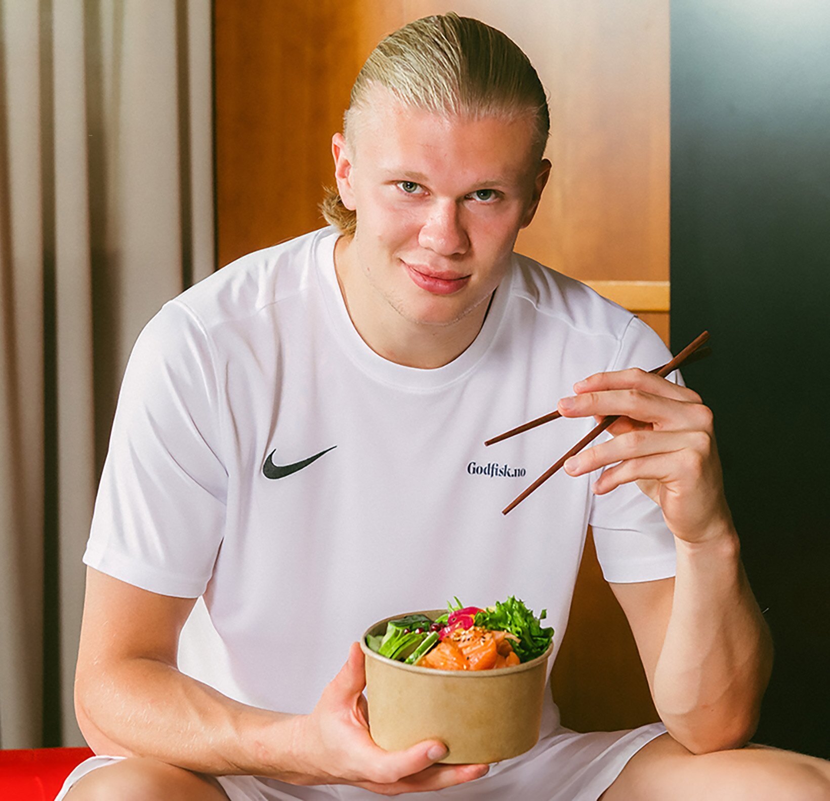 Haaland får servert poke bowl