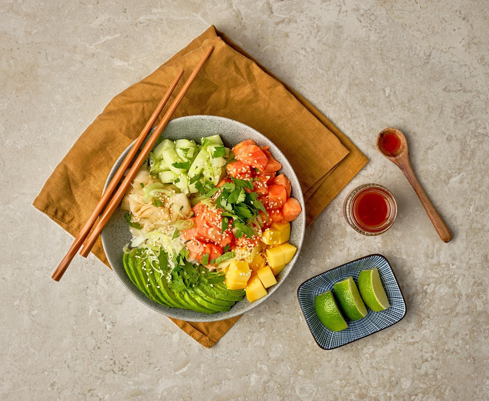 Poke bowl fra Hawaii
