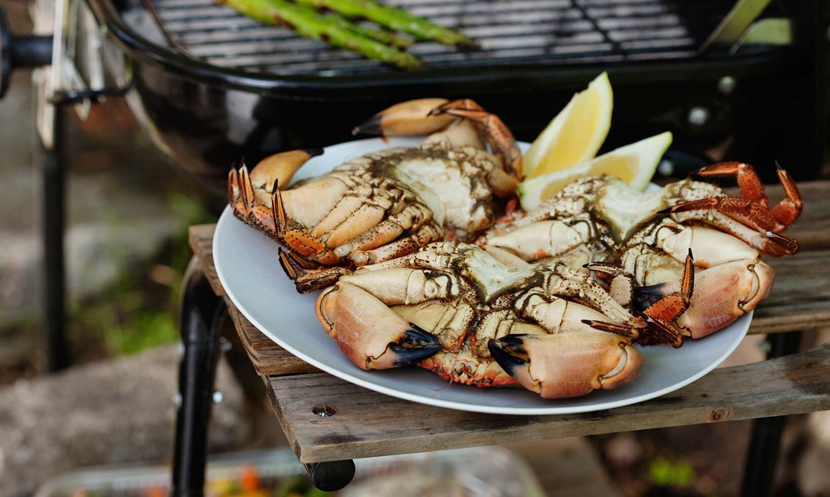 Krabber på tallerken